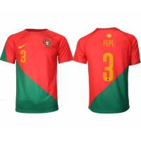 Camisa de time de futebol Portugal Pepe #3 Replicas 1º Equipamento Mundo 2022 Manga Curta